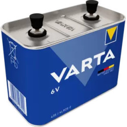 PILE A VIS BOITIER METAL ALCALINE 6V 4LR25 VARTA