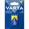 PILE ALCALINE Longlife Power 6LR61 9V VARTA (blister 1 pce)