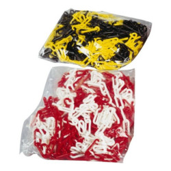 CHAINE SIGNALISATION 6 mm ROUGE BLANC ( SAC 25M )