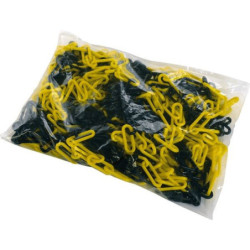 CHAINE SIGNALISATION 6 mm ROUGE BLANC ( SAC 25M )