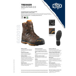 Chaussure forestière Trekker Mountain 2.0 classe 1 S3 HRO HI CI WR SRC