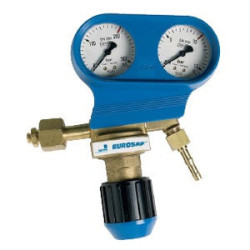 Détendeur débilitre avec mano TIG Eurosaf debit 0 à 25 L/min Argon/CO2 Lincoln
