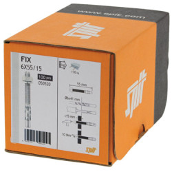 GOUJON D'ANCRAGE FIX S 6X55/5-15 béton non-fissuré