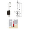 VERROU BAIONNETTE 14X300 Z.NOI
