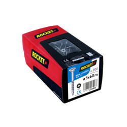 ROCKET INOX 18/10 5 X 60/35 TETE FRAISEE POZI