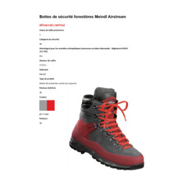 Chaussure forestière Meindl Air Stream classe 1 S3