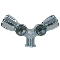ROBINET MAL DOUBLE 1/2 X 3/4