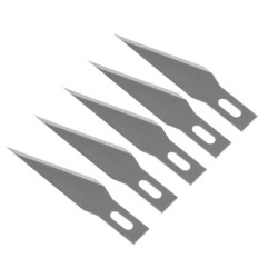 LAME DE SCALPEL HOBBY A ANGLE AIGU ( BLIST 5 PCS)