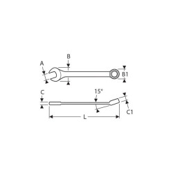 CLE MIXTE 25mm EXPERT