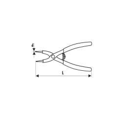 PINCE CIRCLIPS OUVR BECS 90° D19-60MM