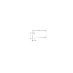 MARTEAU RIVOIR 32mm POIDS 650g manche bois EXPERT