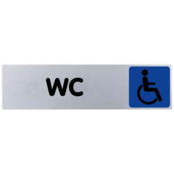 PLAQUE 170x45 mm WC HANDICAPES