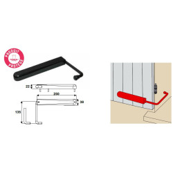 VERROUILLE VOLET SIMPLE POUR 1 VENTAIL NOIR
