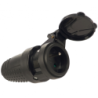 PRISE FEMELLE CAOUTCHOUC 2P+T 16A 250V IP44
