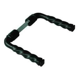 BEQUILLE DBLE TORSADEE NOIRE 6X110 1P