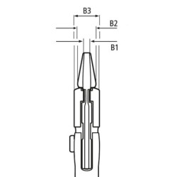 PINCE-CLE 400 MM GAINEE PVC