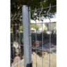 POTEAU SUR PLATINE SOUDEE AXOR HAUT 1,55m GRIS 7016