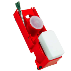 Platine de couvreur Premium : pot pour flux, pinceau, couvercle de protection