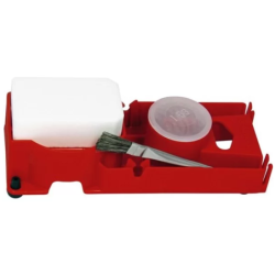 Platine de couvreur Premium : pot pour flux, pinceau, couvercle de protection