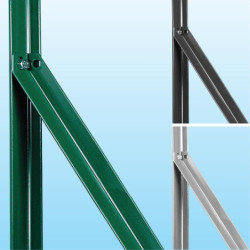 JAMBE DE FORCE L25 HAUT 120cm GRIS ANTHRACITE RAL7016