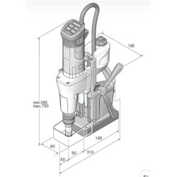 Unité de perçage magnétique KBM 50 U