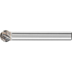 FRAISE S/TIGE SPHERIQUE HM 6X5 KUD 0605/6 ACIER