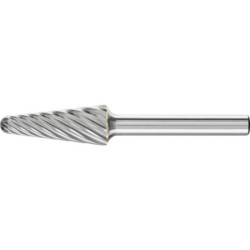 FRAISE S/TIGE CONIQUE BOUT ARRONDI HM 12X30 KEL 1230/6 INOX