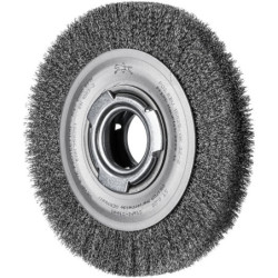 BROSSE PLATE 150X25 FIL ST 0.20 ACIER POS RBU 15025/AK32-2