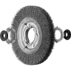 BROSSE PLATE 150X25 FIL ST 0.20 ACIER POS RBU 15025/AK32-2
