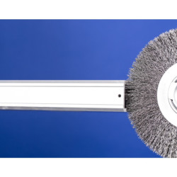 BROSSE PLATE 200X25 FIL ST 0.20 ACIER POS RBU 20025/AK32-2