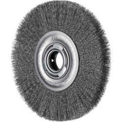 BROSSE PLATE 200X25 FIL ST 0.20 ACIER POS RBU 20025/AK32-2