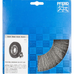 BROSSE PLATE 200X25 FIL ST 0.20 ACIER POS RBU 20025/AK32-2