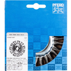 BROSSE PLATE 125 M14 FIL ST 0.50 ACIER TORSADEE POS RBG 12512/M14 CT
