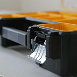 ORGANISEUR ETANCHE PROF 106mm 10 COMPARTIMENTS AMOVIBLES 45X36X10 cm