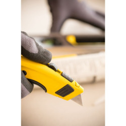 COUTEAU A LAME RETRACTABLE FATMAX RESERVOIR DE 5 LAMES