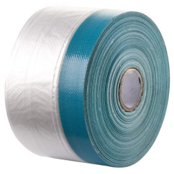 RUBAN ADHESIF AVEC FILM 2951 ELECTRO-STATIQUE A LISIERE ADHESIVE TOILE BLEUE 550MMX20M