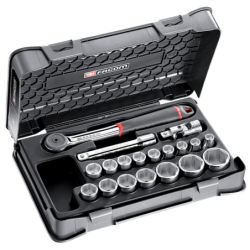 COFFRET DOUILLES 1/2 6 pans AVEC CLIQUET S.161-2P6PB