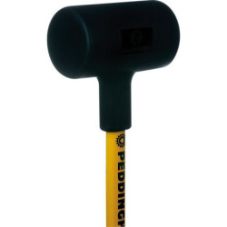 Massette sans rebond 35mm manche acier enrobé de NBR